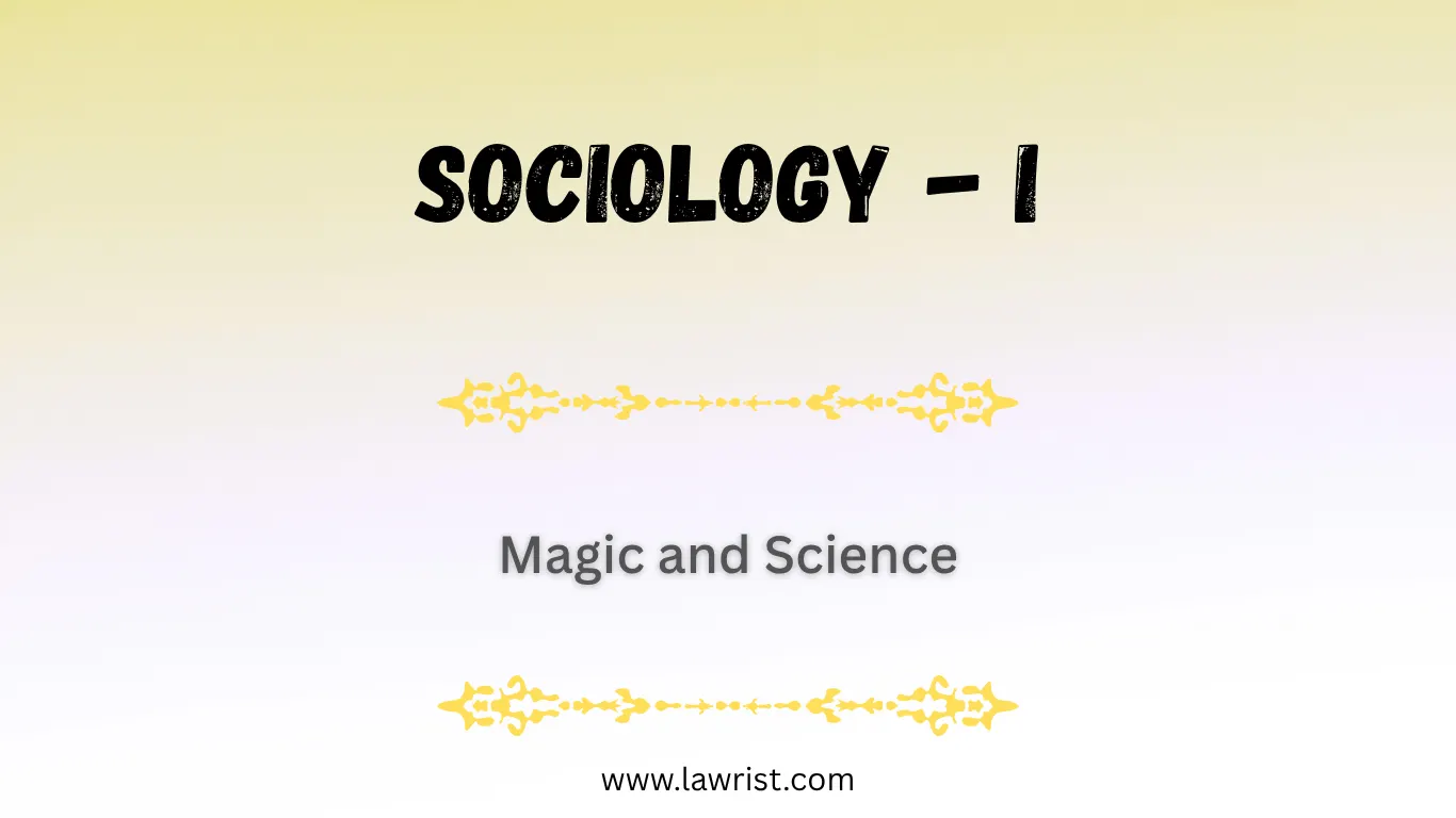 Magic and Science | Sociology
